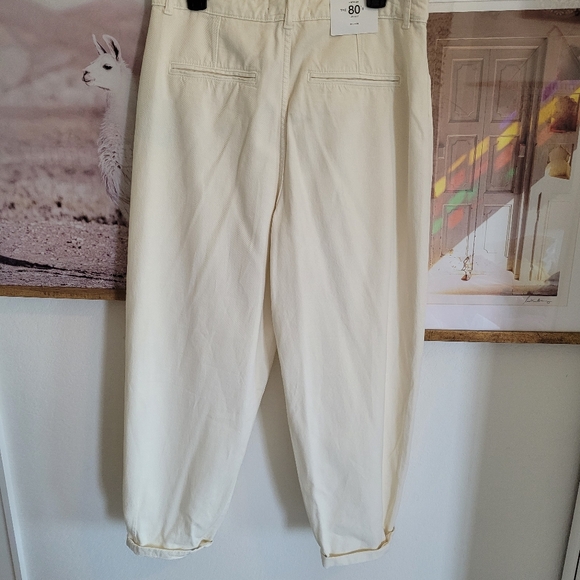 NWT ZARA SLOUCHY BAGGY HIGH WAIST JEANS TROUSERS 90'S STYLE EDITION SIZE 10 - Picture 2 of 5